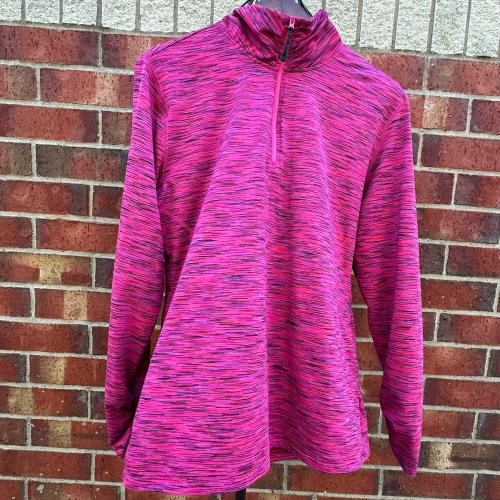 Magellan Outdoor 1/4 Zip Pullover Ruched Sleeve Lightweight Pullover Gorp 2XL